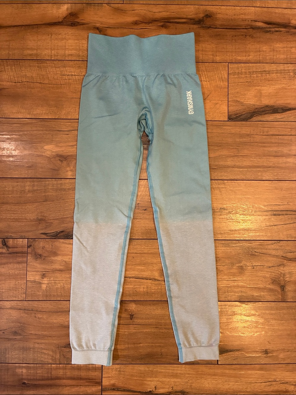 Gymshark Teal to Light Teal Ombre High-Waist Leggings